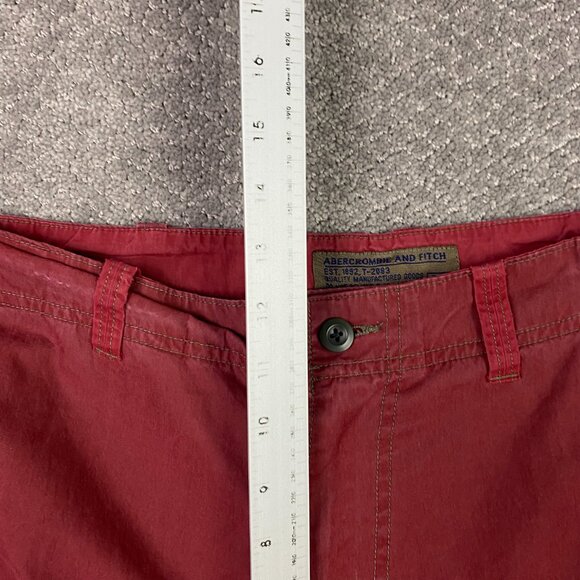 Vintage 90s Y2K Abercrombie & Fitch Cargo Pants Men's Medium Wide Leg Baggy - Picture 11 of 14